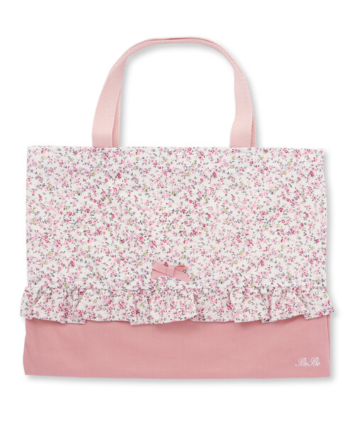 BeBe（ベベ）の「フリルレッスンバッグ（トートバッグ・キッズ・ブラック系その他/ピンク系その他・FREE）」の3枚目の写真