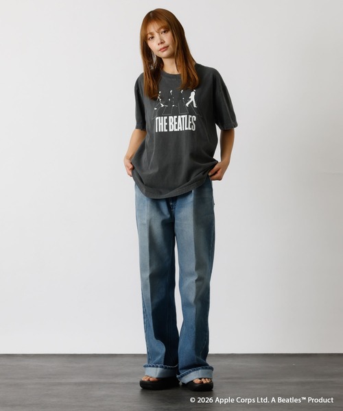 GOOD ROCK SPEED(グッドロックスピード)の「【GOOD ROCK SPEED/グッドロックスピード】THE BEATLES /ビートルズロゴTEE / バンドTシャツ(Tシャツ/カットソー・メンズ・ホワイト系その他/ブラック系その他/ホワイト系その他2/ブラック系その他2/ネイビー/グレー系その他/ベージュ系その他・M/L/XL)」の15枚目の写真