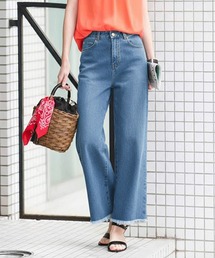 ワイドデニムパンツ