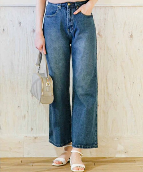 aquagarage(アクアガレージ)の「ワイドデニムパンツ(デニムパンツ・レディース・ブルー系その他2/ブルー系その他3/ブルー系その他4/ブルー系その他・S/L/LL/3L/M)」の5枚目の写真