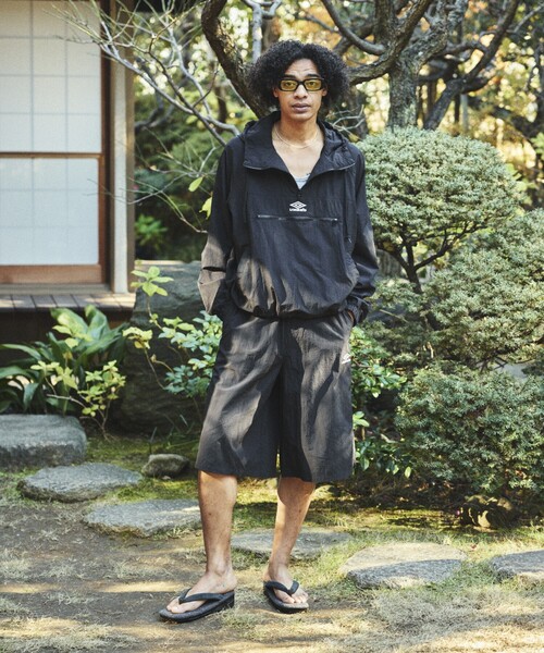 UMBRO（アンブロ）の「UMBRO/アンブロ 別注 Nylon Wide Shorts/ナイロン ワイドショートパンツ（その他パンツ・メンズ・チェック/グレー系/ベージュ系/ブラック/オフホワイト・MEDIUM/LARGE/X-LARGE）」の19枚目の写真