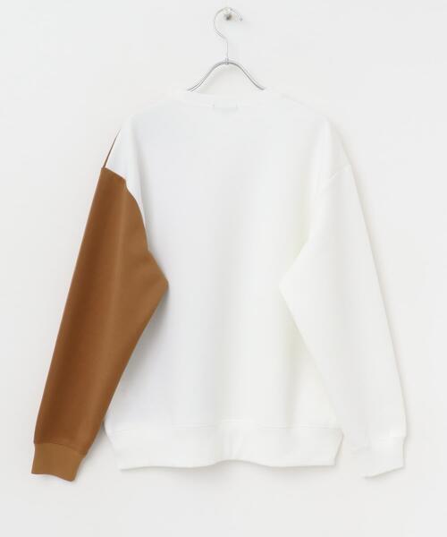 ITEMS URBANRESEARCH(アイテムズ アーバンリサーチ)の「ストレッチダンボール 切替トップス A(スウェット・メンズ・モカ/ネイビー/ブラック・MEDIUM/LARGE)」の14枚目の写真