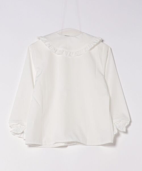 Mayree(メイリー)の「【Mayree】ビッグカラー フリル ボリュームスリーブ ブラウス(シャツ/ブラウス・レディース・ホワイト・SMALL/MEDIUM/LARGE)」の5枚目の写真