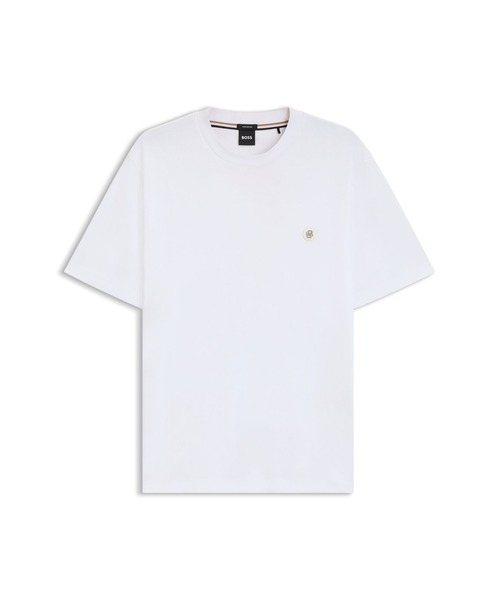 BOSS(ボス)の「レギュラーフィットTシャツ コットン Double Bモノグラム(Tシャツ/カットソー・メンズ・ブラック/ブラウン/ホワイト/ネイビー・S/M/XXL/XXXL/L/XL)」の12枚目の写真