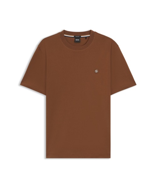 BOSS(ボス)の「レギュラーフィットTシャツ コットン Double Bモノグラム(Tシャツ/カットソー・メンズ・ブラック/ブラウン/ホワイト/ネイビー・S/M/XXL/XXXL/L/XL)」の16枚目の写真
