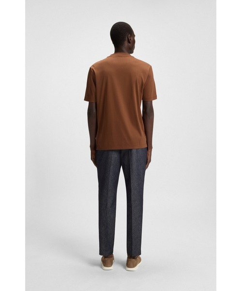 BOSS(ボス)の「レギュラーフィットTシャツ コットン Double Bモノグラム(Tシャツ/カットソー・メンズ・ブラック/ブラウン/ホワイト/ネイビー・S/M/XXL/XXXL/L/XL)」の15枚目の写真
