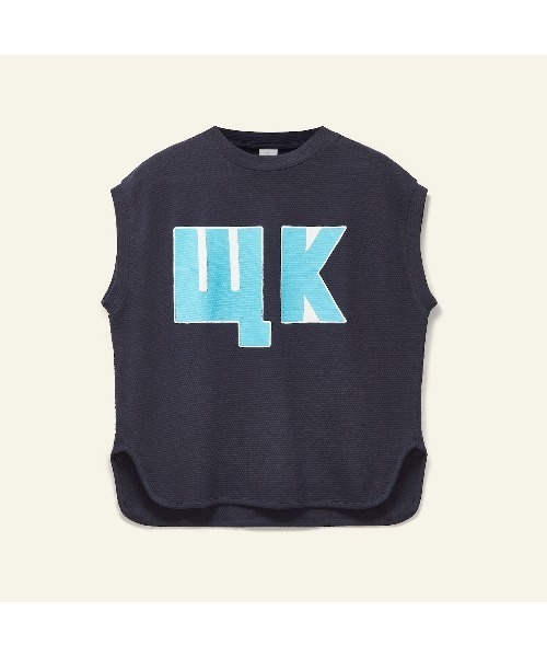 Wynken（ウィンケン）の「Wynken / ノースリーブW.K Tシャツ（Tシャツ/カットソー・キッズ・ネイビー・2Y/4Y/6Y/8Y）」の2枚目の写真
