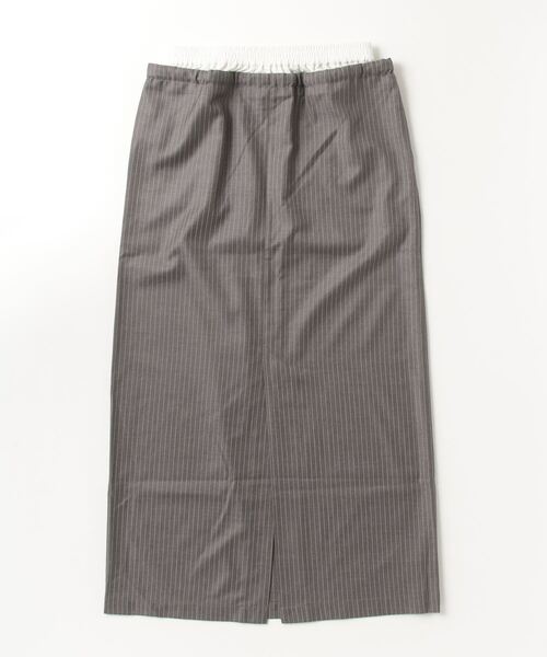 ROSE BUD(ローズバッド)の「DOUBLE WAIST SKIRT(スカート・レディース・ベージュ/グレー・ONE SIZE)」の8枚目の写真