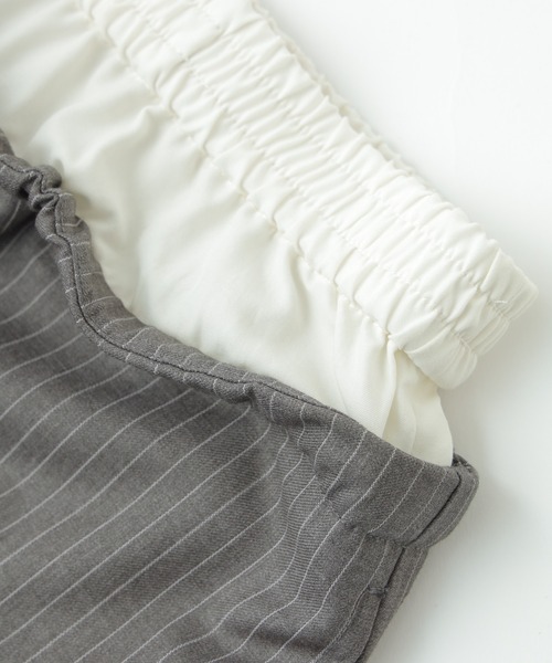 ROSE BUD(ローズバッド)の「DOUBLE WAIST SKIRT(スカート・レディース・ベージュ/グレー・ONE SIZE)」の6枚目の写真