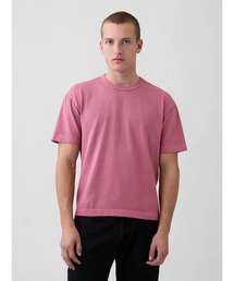 GAP（ギャップ）の「ヘビーウェイト クロップドTシャツ 半袖 (ユニセックス)（Tシャツ/カットソー）」