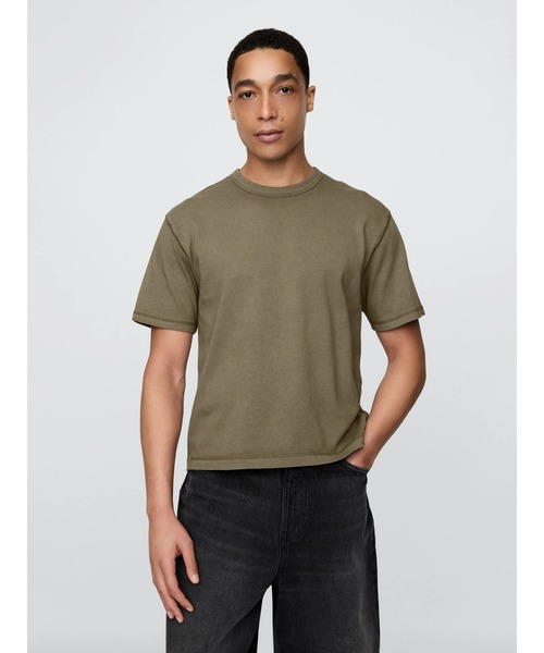 ヘビーウェイト クロップドTシャツ 半袖 (ユニセックス)（Tシャツ