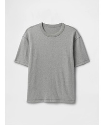 GAP（ギャップ）の「ヘビーウェイト クロップドTシャツ 半袖 (ユニセックス)（Tシャツ/カットソー）」