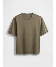 GAP（ギャップ）の「ヘビーウェイト クロップドTシャツ 半袖 (ユニセックス)（Tシャツ/カットソー）」