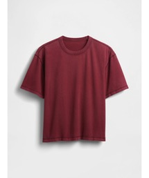 GAP（ギャップ）の「ヘビーウェイト クロップドTシャツ 半袖 (ユニセックス)（Tシャツ/カットソー）」