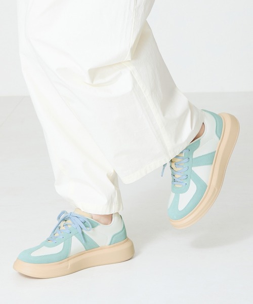 ORiental TRaffic（オリエンタルトラフィック）の「厚底ジャーマンスニーカー/OT3763（スニーカー・レディース・ブルー/ブラック/ホワイト・35/42/41/38/37/36/40/39）」の3枚目の写真