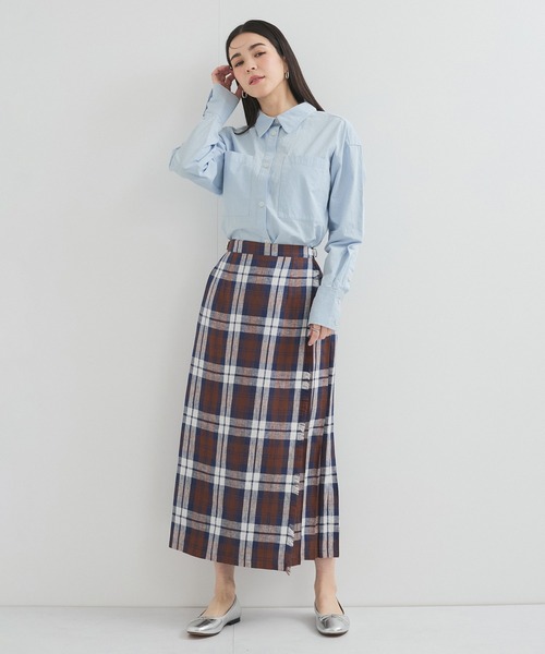 le cercle ADAM ET ROPE'(ルセルクルアダムエロペ)の「レギュラーカラーシャツ(シャツ/ブラウス・レディース・サックスブルー/ピンク系その他2/イエロー系その他2・FREE)」の4枚目の写真