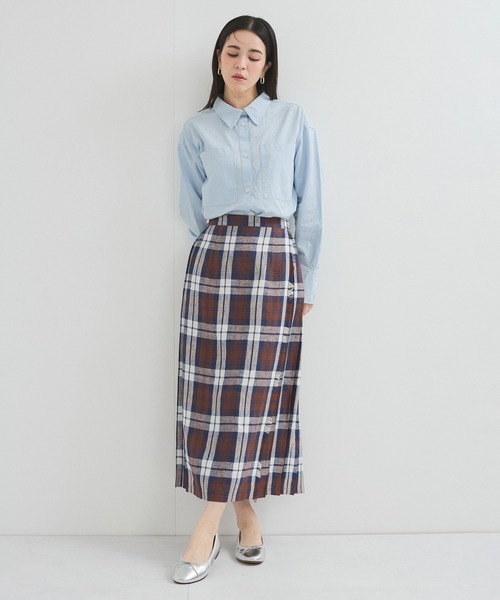 le cercle ADAM ET ROPE'(ルセルクルアダムエロペ)の「レギュラーカラーシャツ(シャツ/ブラウス・レディース・サックスブルー/ピンク系その他2/イエロー系その他2・FREE)」の5枚目の写真