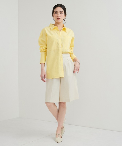le cercle ADAM ET ROPE'(ルセルクルアダムエロペ)の「レギュラーカラーシャツ(シャツ/ブラウス・レディース・サックスブルー/ピンク系その他2/イエロー系その他2・FREE)」の7枚目の写真