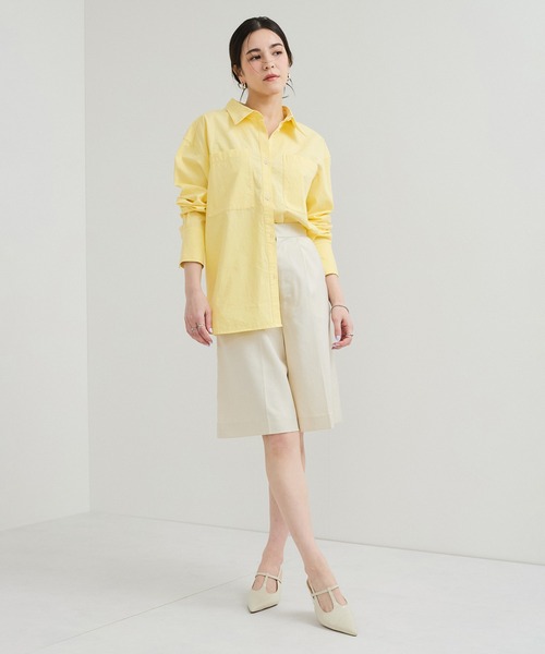 le cercle ADAM ET ROPE'(ルセルクルアダムエロペ)の「レギュラーカラーシャツ(シャツ/ブラウス・レディース・サックスブルー/ピンク系その他2/イエロー系その他2・FREE)」の8枚目の写真