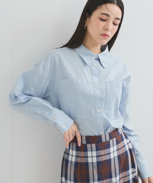 le cercle ADAM ET ROPE'(ルセルクルアダムエロペ)の「レギュラーカラーシャツ(シャツ/ブラウス・レディース・サックスブルー/ピンク系その他2/イエロー系その他2・FREE)」の10枚目の写真