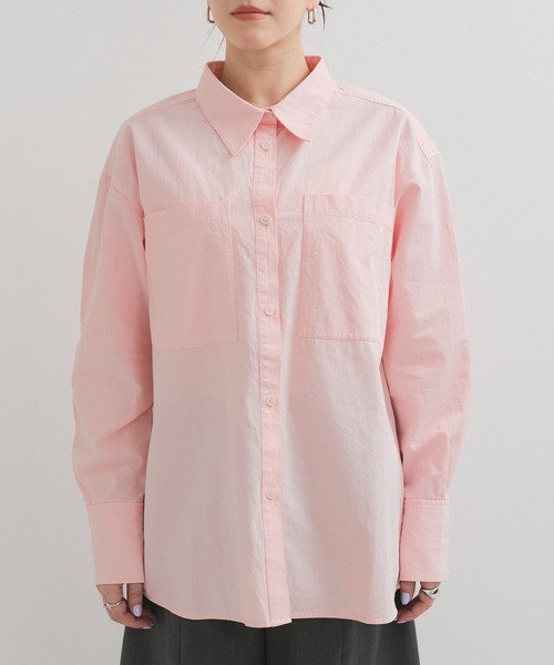 le cercle ADAM ET ROPE'(ルセルクルアダムエロペ)の「レギュラーカラーシャツ(シャツ/ブラウス・レディース・サックスブルー/ピンク系その他2/イエロー系その他2・FREE)」の12枚目の写真