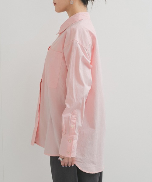 le cercle ADAM ET ROPE'(ルセルクルアダムエロペ)の「レギュラーカラーシャツ(シャツ/ブラウス・レディース・サックスブルー/ピンク系その他2/イエロー系その他2・FREE)」の13枚目の写真