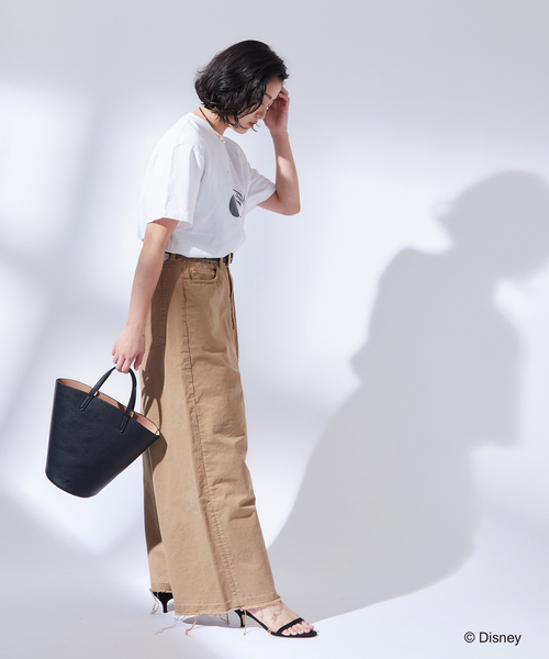 journal standard L'essage（ジャーナルスタンダードレサージュ）の「《追加》【MICKEY】ピグメントTシャツ（Tシャツ/カットソー・レディース・ブラウン/ホワイト/グレー・FREE）」の11枚目の写真