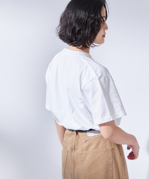 journal standard L'essage（ジャーナルスタンダードレサージュ）の「《追加》【MICKEY】ピグメントTシャツ（Tシャツ/カットソー・レディース・ブラウン/ホワイト/グレー・FREE）」の14枚目の写真