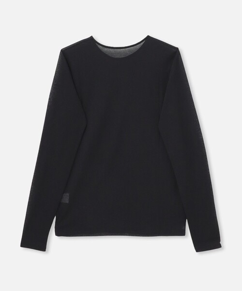 allureville(アルアバイル)の「シアー天竺ロンTEE(Tシャツ/カットソー・レディース・オフホワイト/ブラック・2)」の7枚目の写真