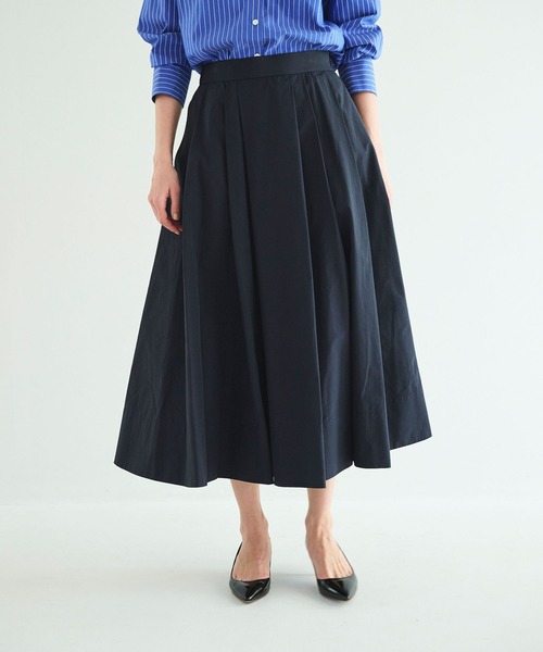 N.O.R.C（ノーク）の「タックフレアスカート【NYLON WEATHER】（スカート・レディース・ネイビー/アイボリー・S/M）」の5枚目の写真