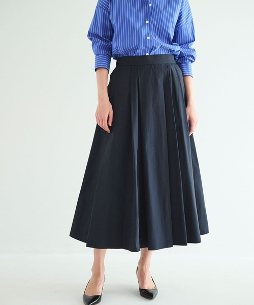 N.O.R.C（ノーク）の「タックフレアスカート【NYLON WEATHER】（スカート・レディース・ネイビー/アイボリー・S/M）」の7枚目の写真