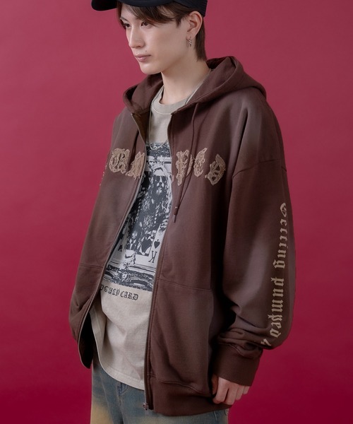 improves（インプローブス）の「刺しゅうロゴ スウェット ジップパーカー（パーカー・メンズ・ブルー/ブラック/ブラウン・MEDIUM/LARGE）」の10枚目の写真