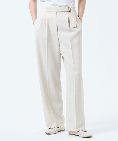 MACKINTOSH PHILOSOPHY(マッキントッシュ フィロソフィー)の「ドライタッチベルテッドパンツ(その他パンツ・レディース・ベージュ/ダークネイビー・36/38)」の2枚目の写真