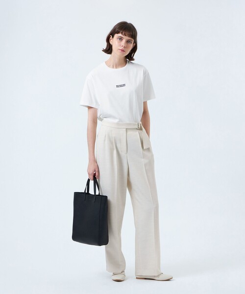 MACKINTOSH PHILOSOPHY(マッキントッシュ フィロソフィー)の「ドライタッチベルテッドパンツ(その他パンツ・レディース・ベージュ/ダークネイビー・36/38)」の4枚目の写真