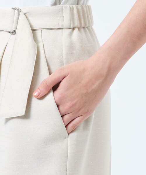 MACKINTOSH PHILOSOPHY(マッキントッシュ フィロソフィー)の「ドライタッチベルテッドパンツ(その他パンツ・レディース・ベージュ/ダークネイビー・36/38)」の8枚目の写真