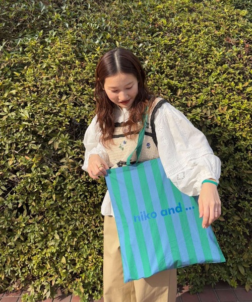 niko and...(ニコアンド)の「オリジナル ニコロゴ 柄トートバッグ(トートバッグ・レディース・その他1/その他2・0)」の14枚目の写真