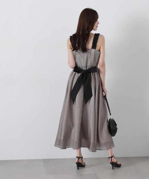 PROPORTION BODY DRESSING フリルシアーチェックワンピース ショルダーフリルシアーチェックワンピース | PROPORTION BODY