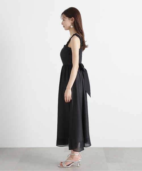 PROPORTION BODY DRESSING(プロポーションボディドレッシング)の「ショルダーフリルシアーチェックワンピース / 1215140413(ワンピース・レディース・ブラック/ブラウン系その他・SMALL/MEDIUM)」の9枚目の写真