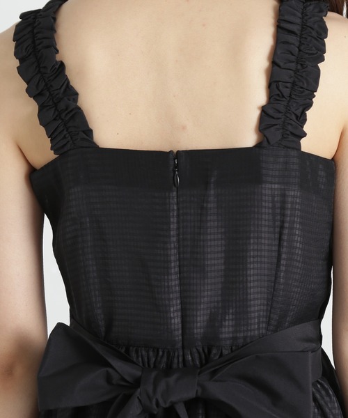 PROPORTION BODY DRESSING(プロポーションボディドレッシング)の「ショルダーフリルシアーチェックワンピース / 1215140413(ワンピース・レディース・ブラック/ブラウン系その他・SMALL/MEDIUM)」の12枚目の写真