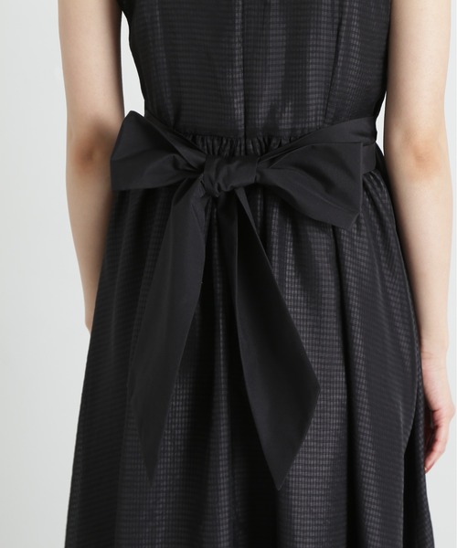 PROPORTION BODY DRESSING(プロポーションボディドレッシング)の「ショルダーフリルシアーチェックワンピース / 1215140413(ワンピース・レディース・ブラック/ブラウン系その他・SMALL/MEDIUM)」の13枚目の写真