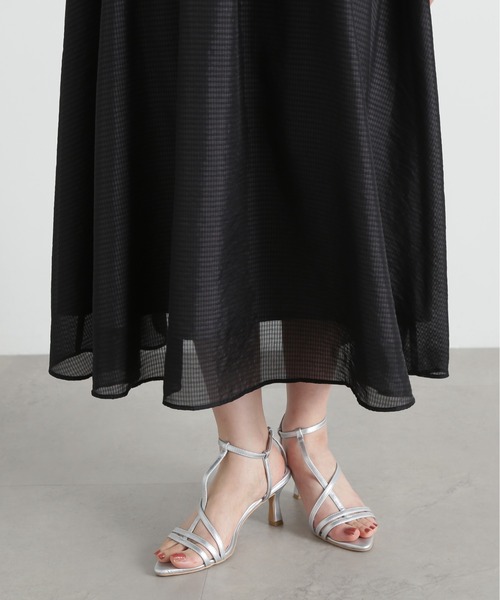 PROPORTION BODY DRESSING(プロポーションボディドレッシング)の「ショルダーフリルシアーチェックワンピース / 1215140413(ワンピース・レディース・ブラック/ブラウン系その他・SMALL/MEDIUM)」の14枚目の写真