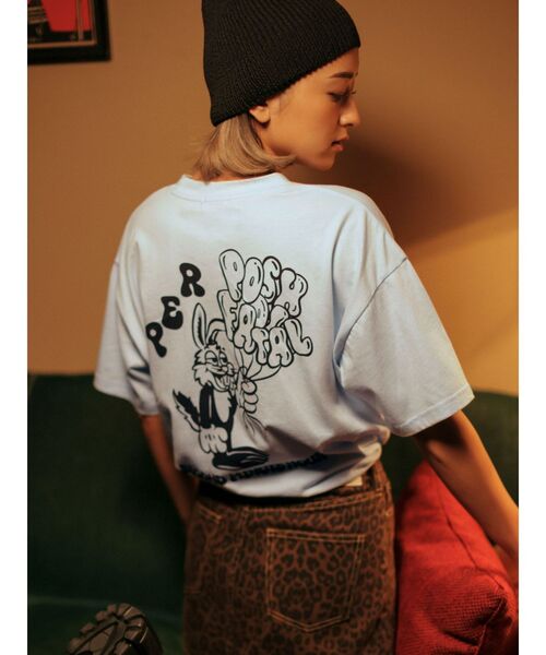 GYDA(ジェイダ)の「BALLOON BUNNY BIG Tシャツ(Tシャツ/カットソー・レディース・ライトグレー/チャコールグレー/ピンク/スカイブルー・FREE)」の14枚目の写真