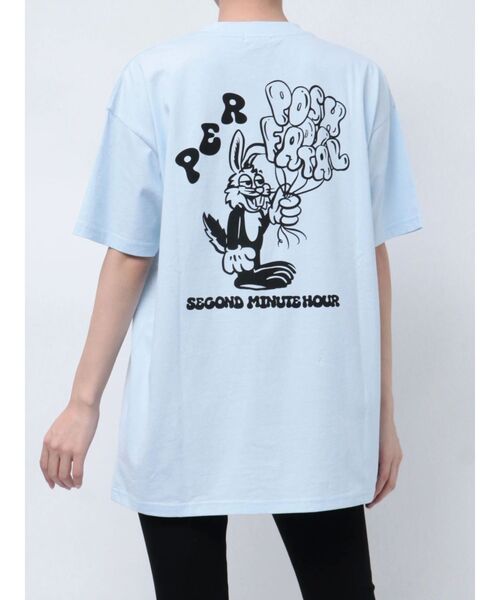 GYDA(ジェイダ)の「BALLOON BUNNY BIG Tシャツ(Tシャツ/カットソー・レディース・ライトグレー/チャコールグレー/ピンク/スカイブルー・FREE)」の8枚目の写真