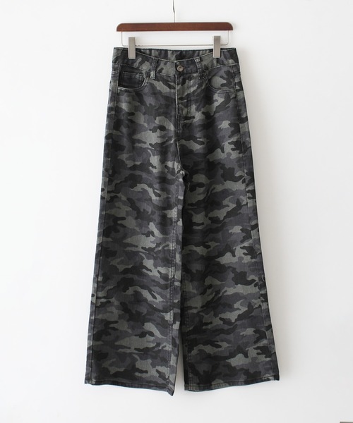 SpRay（スプレイ）の「迷彩ストレ－トパンツ（その他パンツ・レディース・グレー・MEDIUM/LARGE）」の2枚目の写真