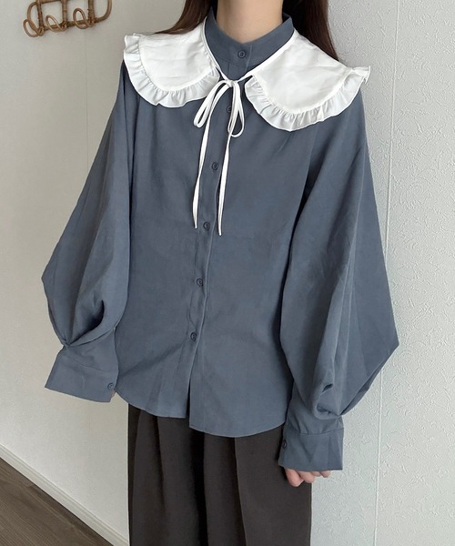 フリルつけ襟（付け襟）｜Cham.（チャム）のファッション通販