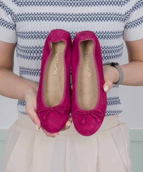 UNISA（ユニサ）の「【UNISA】フラット　バレエシューズ　パンプス シンプル リボン　スペイン製（パンプス・レディース・レッド/ゴールド/シルバー/アイボリー/ブラック・39/36/37/38）」の9枚目の写真