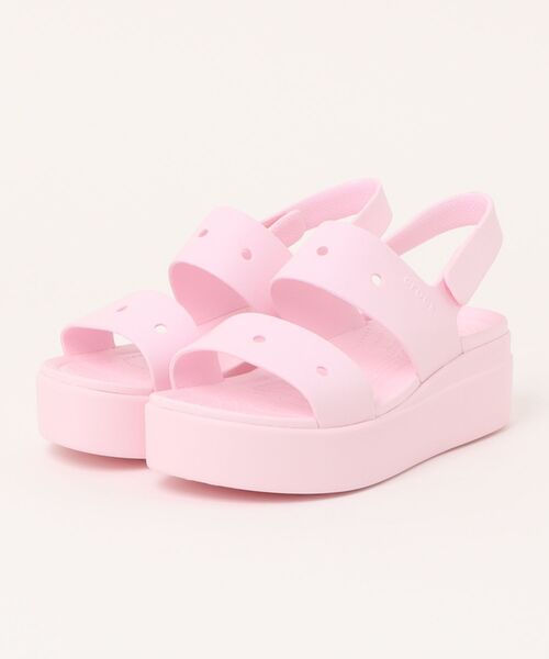crocs(クロックス)の「クロックス ブルックリン フォーユー / crocs Brooklyn 4U(サンダル・レディース・ホワイト/ブラック/ベビーピンク・21cm/22cm/23cm/24cm/25cm)」の3枚目の写真