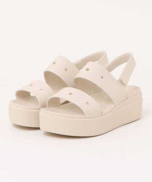 crocs(クロックス)の「クロックス ブルックリン フォーユー / crocs Brooklyn 4U(サンダル・レディース・ホワイト/ブラック/ベビーピンク・21cm/22cm/23cm/24cm/25cm)」の9枚目の写真