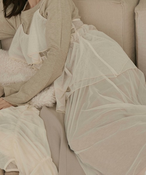 NOTREemor（ノートルエモア）の「layered tulle dress set（ドレス・レディース・ダークグレー・FREE）」の12枚目の写真