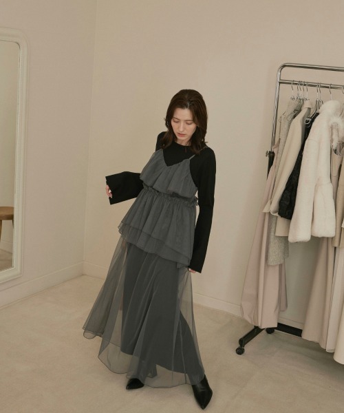 NOTREemor（ノートルエモア）の「layered tulle dress set（ドレス・レディース・ダークグレー・FREE）」の20枚目の写真
